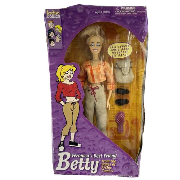 Vintage Playing Mantis ARCHIE COMICS Veronica’s Best Friend BETTY 12” DOLL - Picture 2 of 9